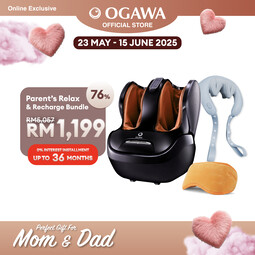 [OGAWA Parent's Relax & Recharge Bundle ]  EliteX 3D Foot Reflexology/Foot Massager + Izen + USB EYE MASK